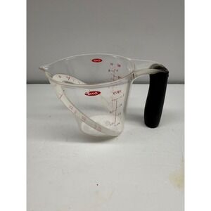 OXO Good Grips Angled Measuring Cup 1 Cup 8oz Clear Plastic Black Handle